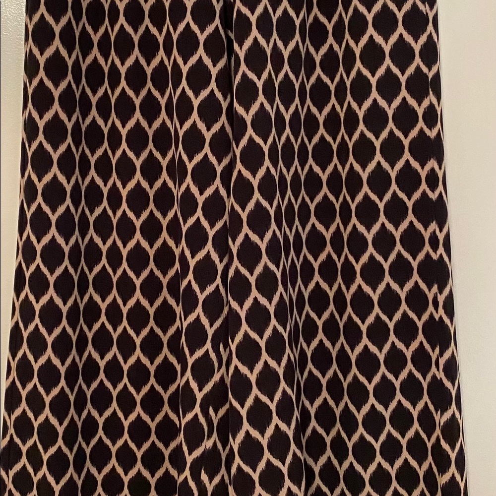 Funky print wide leg pant